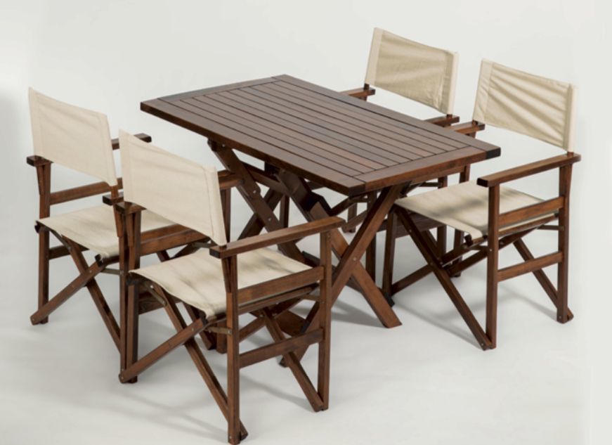 BAZZ KATLANIR MASİF MASA SANDALYE TAKIMI