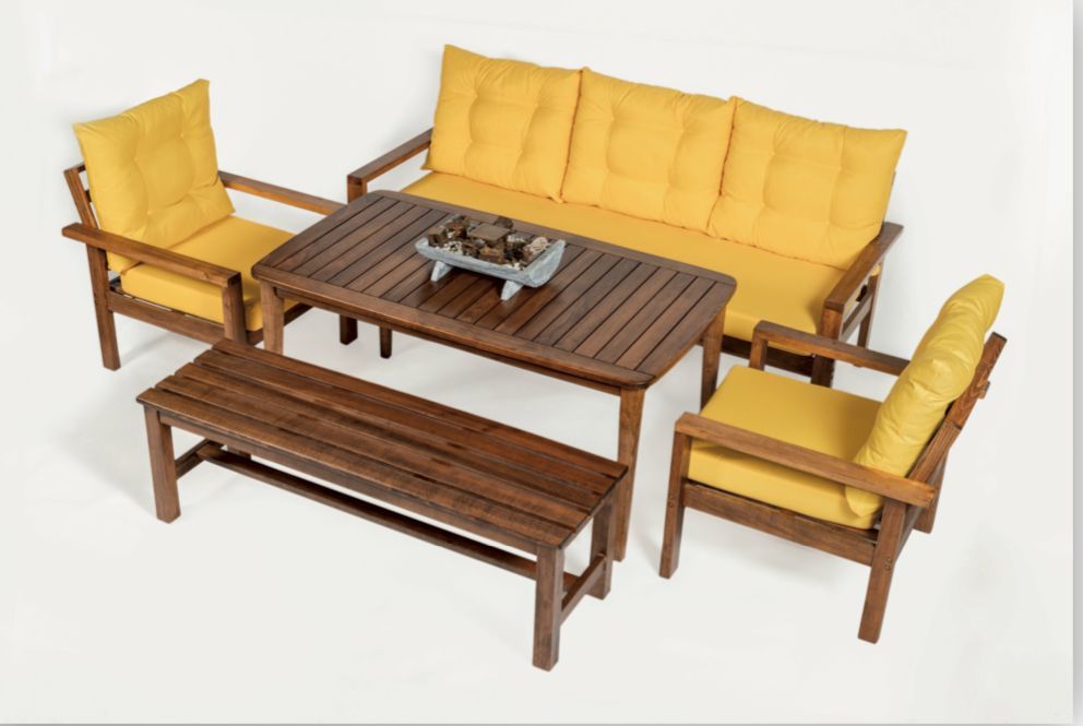 BEREN 5 KİŞİLİK MASİF OTURMA GRUBU