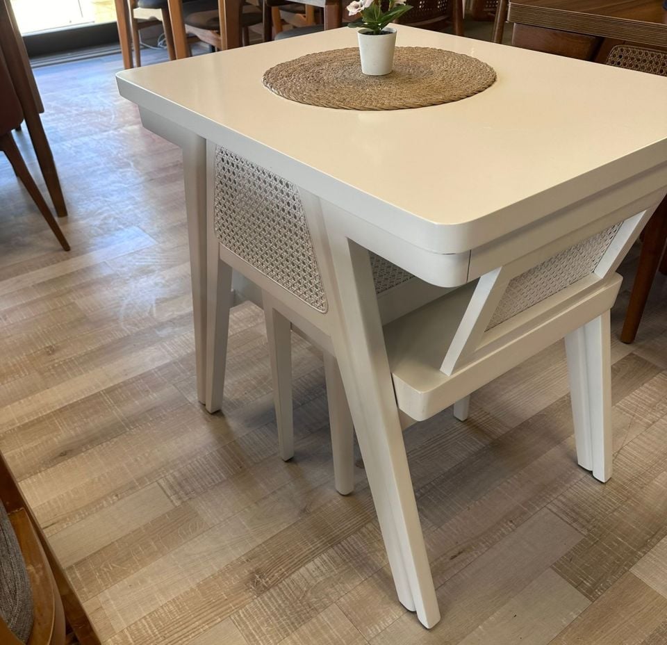 2 KİŞİLİK DEREN MASA TAKIMI 60X80 Y:77