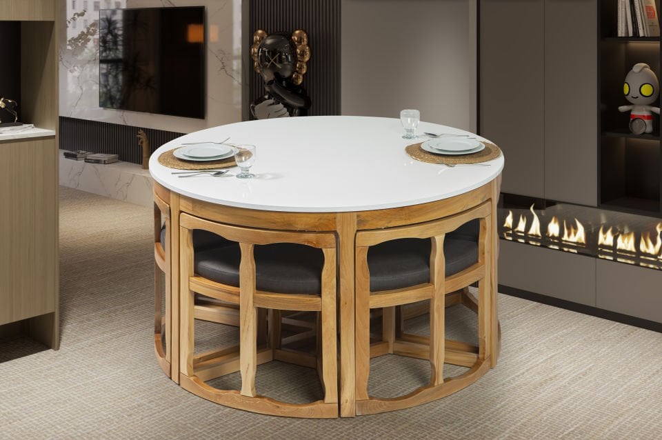 6'LI HİGH GLOSS ADA SETİ 140X140