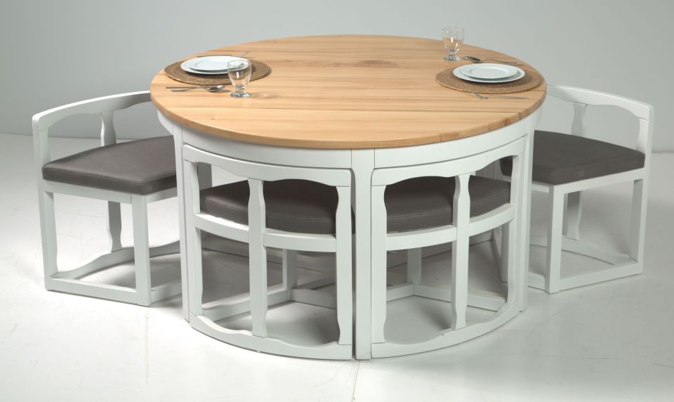 ADA MASA MASİF TABLA  6 LI SET