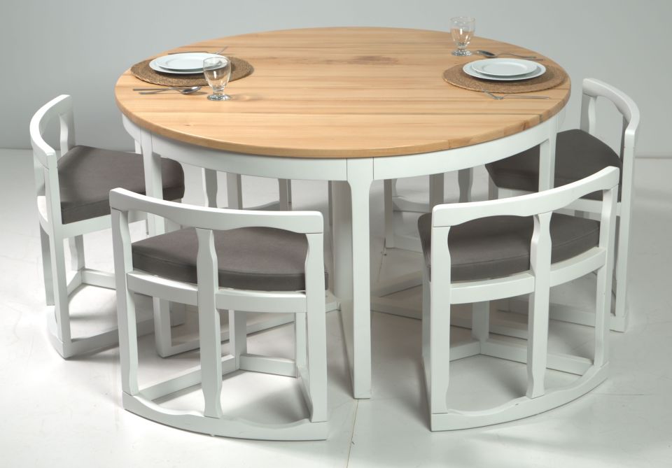 ADA MASA MASİF TABLA  6 LI SET