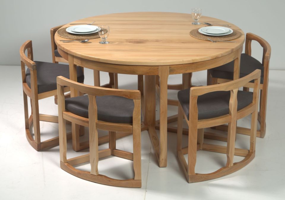 ADA MASA MASİF TABLA  6 LI SET