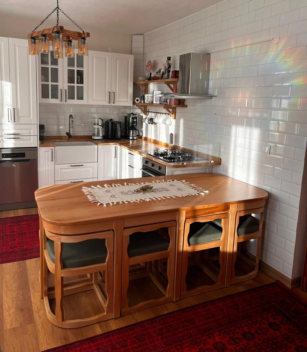 8'Lİ MASİF ADA SETİ 93X193