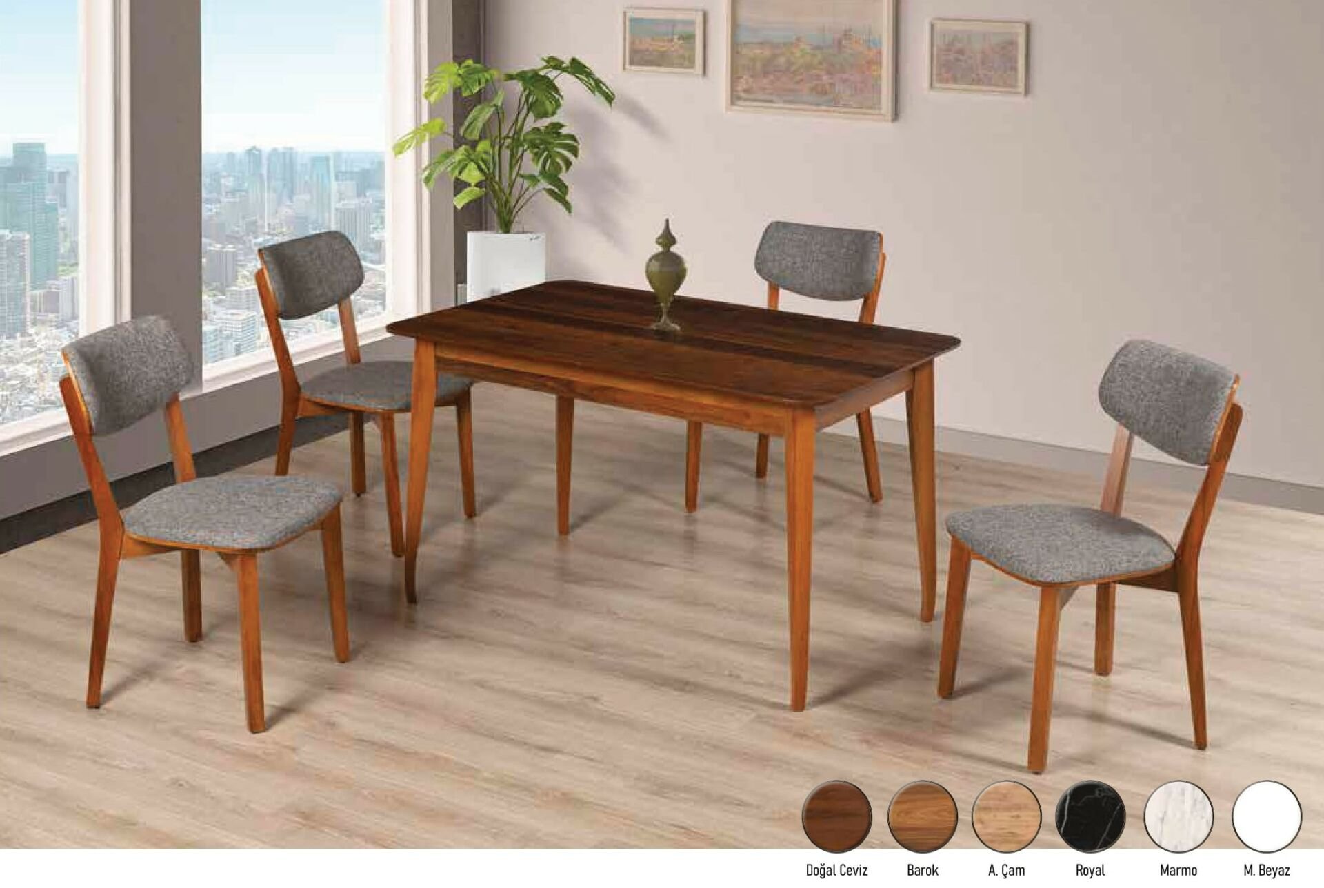 MARİSA MASA KENYA SANDALYELİ