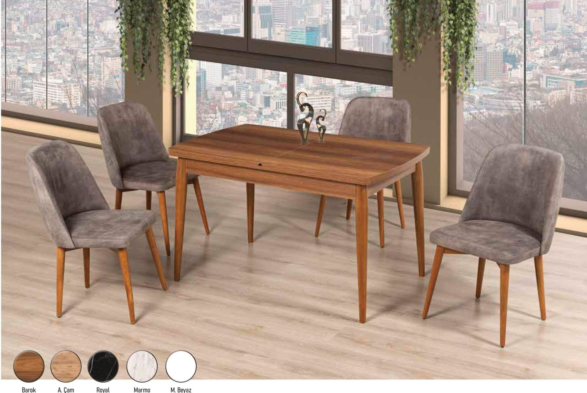 AKSU MASA İMAJ SANDALYELİ