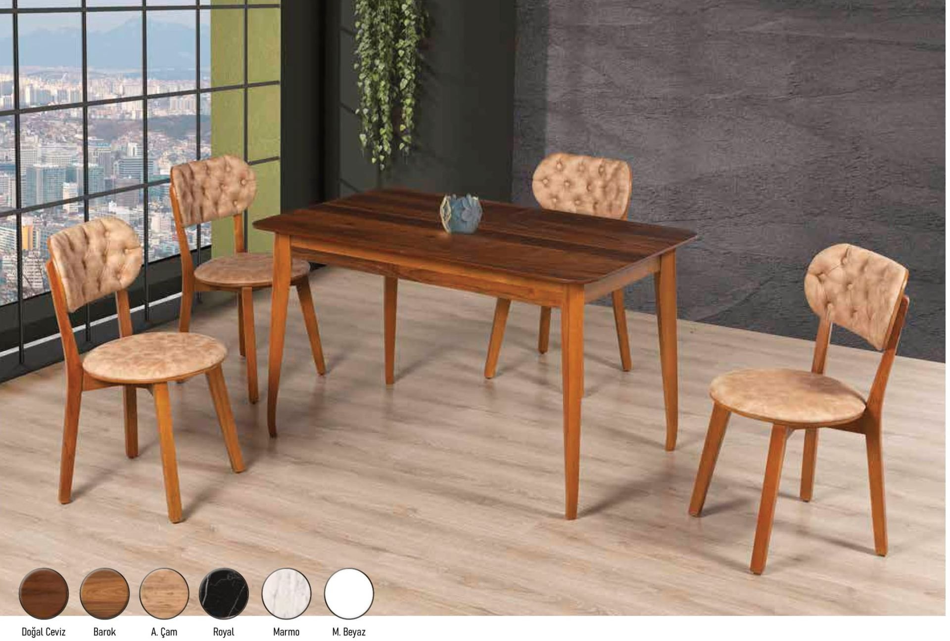 MARİSA MASA FEZA SANDALYELİ