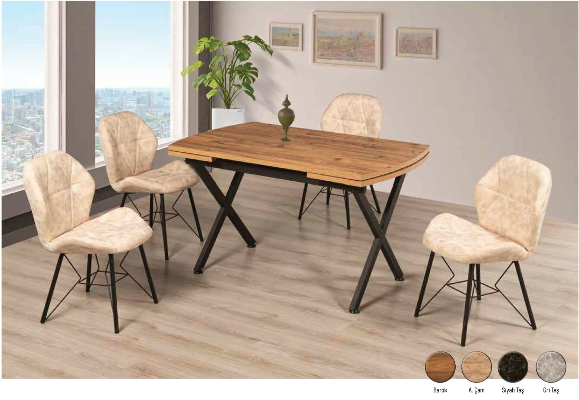 MALTA MASA NEPAL SANDALYELİ