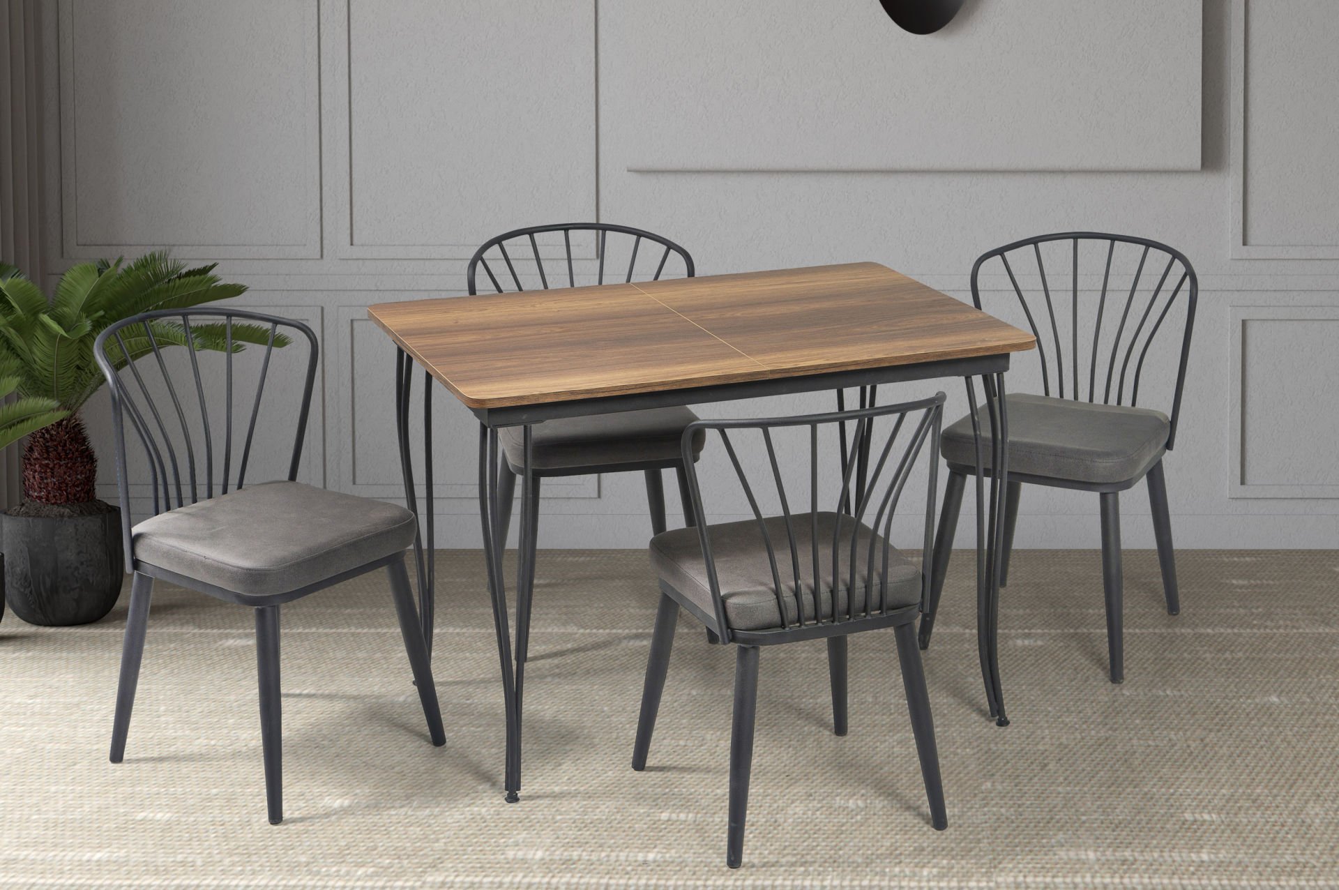 DEZİ MASA DELTA SANDALYELİ