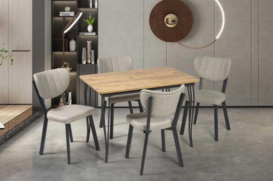 DEZİ MASA TUBA SANDALYELİ