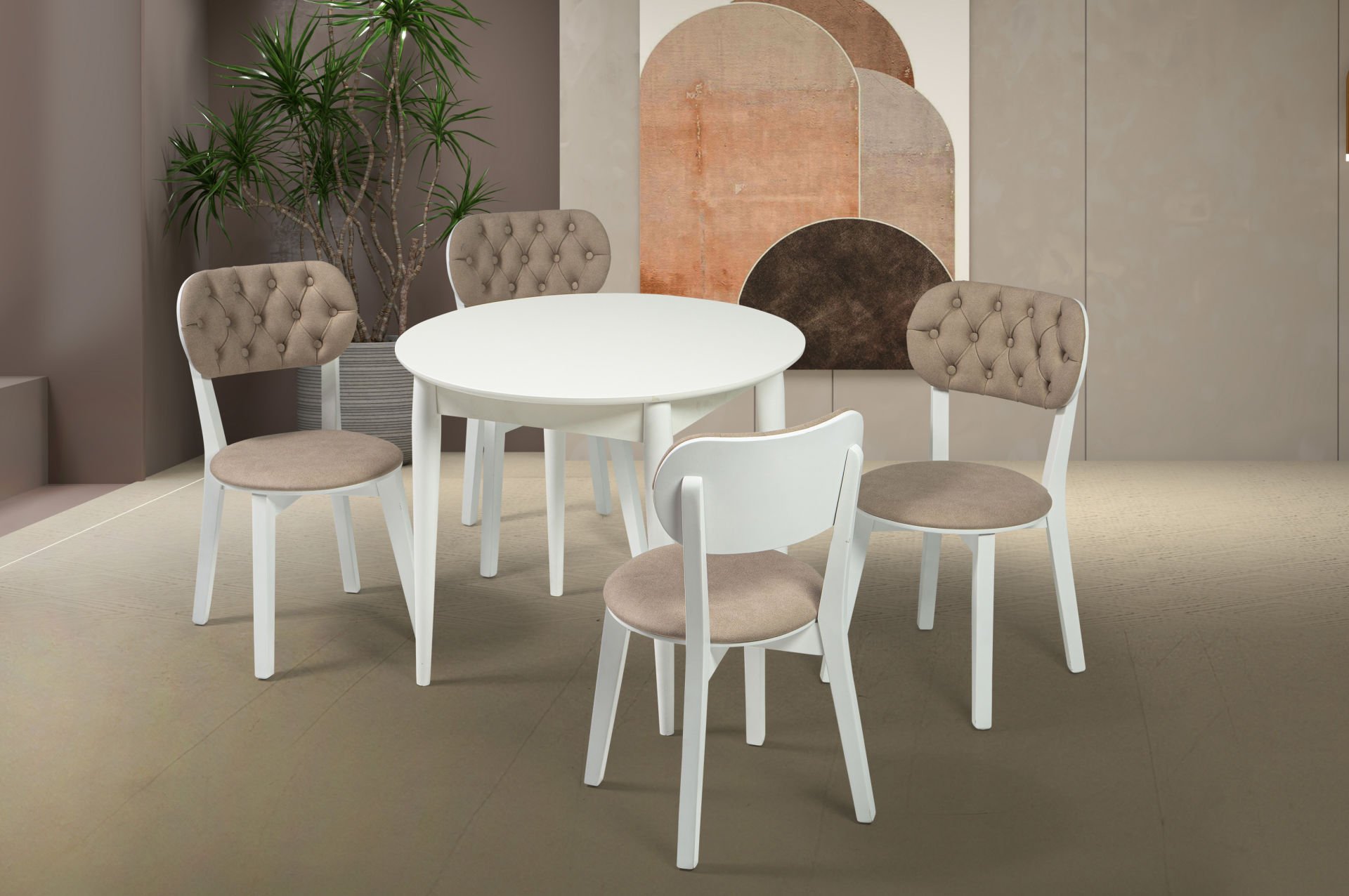 MEGA MASA  FEZA SANDALYELİ