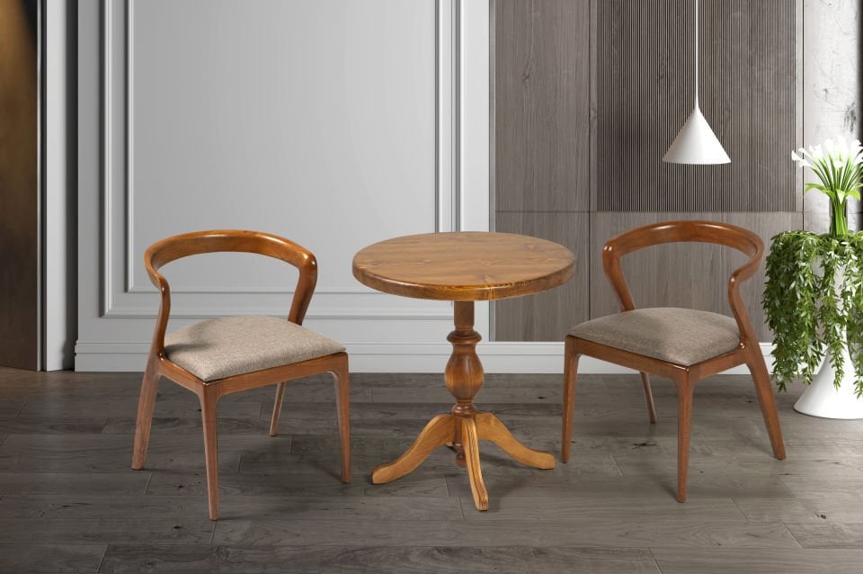 ALBA MASA SAFRAN SANDALYELİ