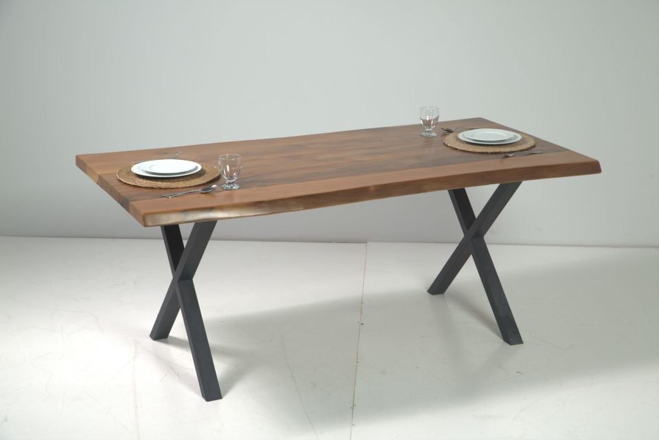 CEVİZ KÜTÜK MASA STİL-BERİL SANDALYE