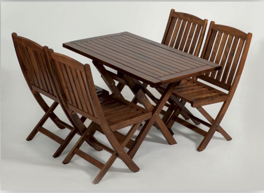 ALTUS KATLANIR MASİF MASA SANDALYE TAKIMI