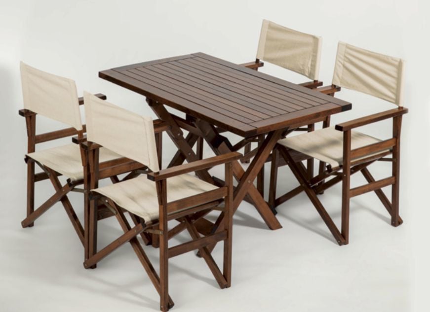 BAZZ KATLANIR MASİF MASA SANDALYE TAKIMI