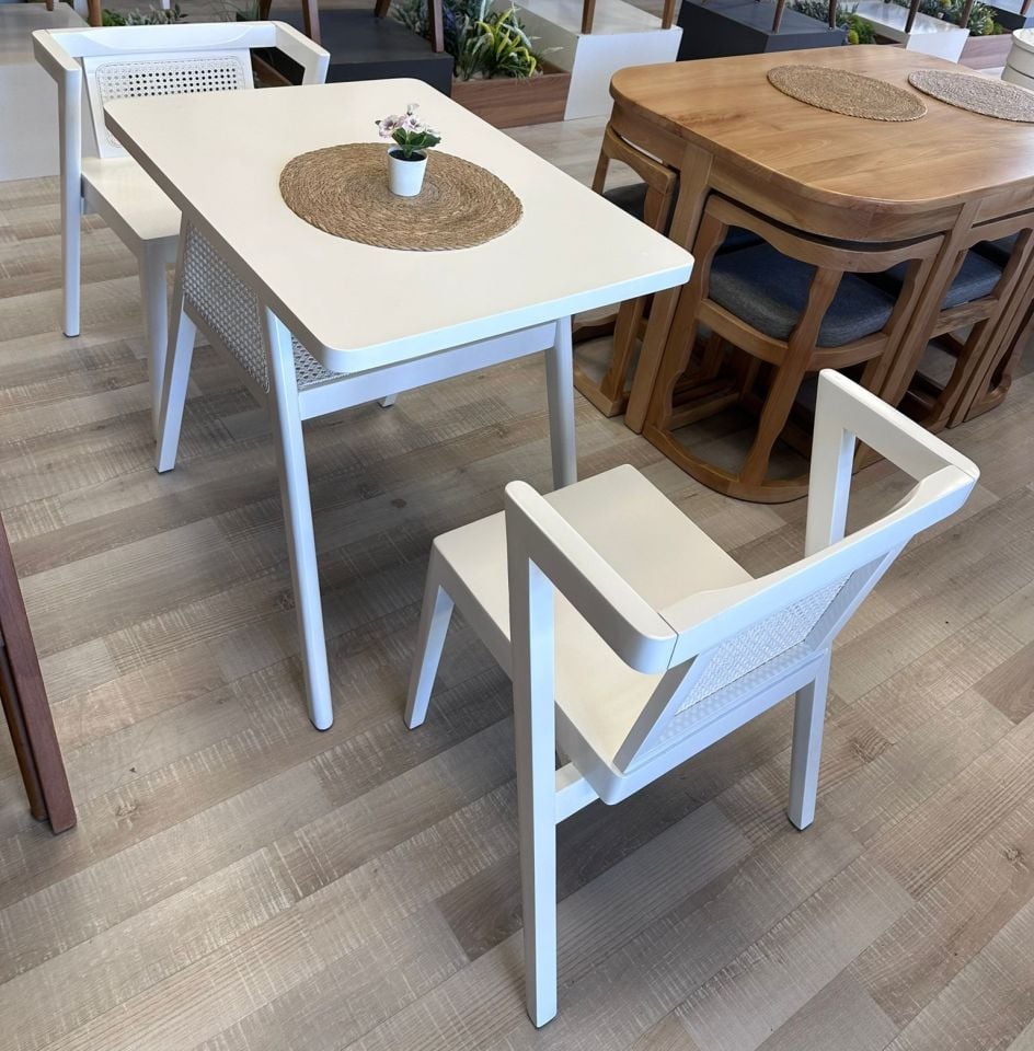 2 KİŞİLİK DEREN MASA TAKIMI 60X80 Y:77