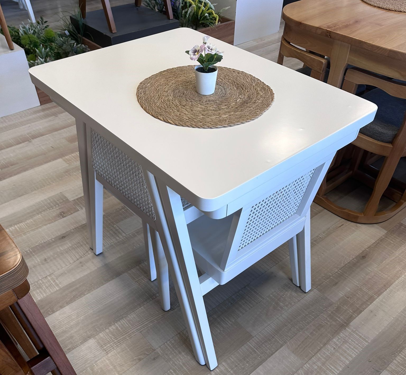 2 KİŞİLİK DEREN MASA TAKIMI 60X80 Y:77