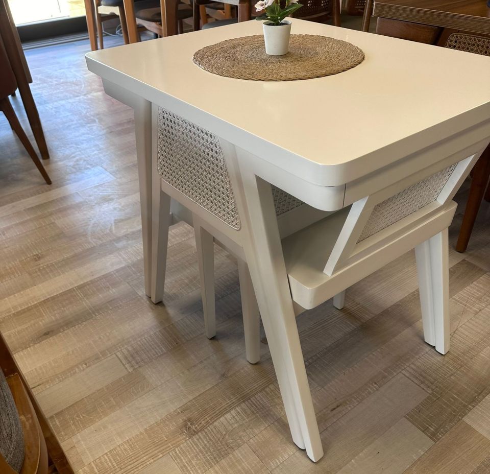 2 KİŞİLİK DEREN MASA TAKIMI 60X80 Y:77