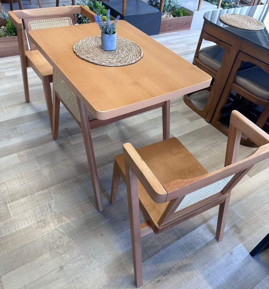 2 KİŞİLİK DEREN MASA TAKIMI 60X80 Y:77