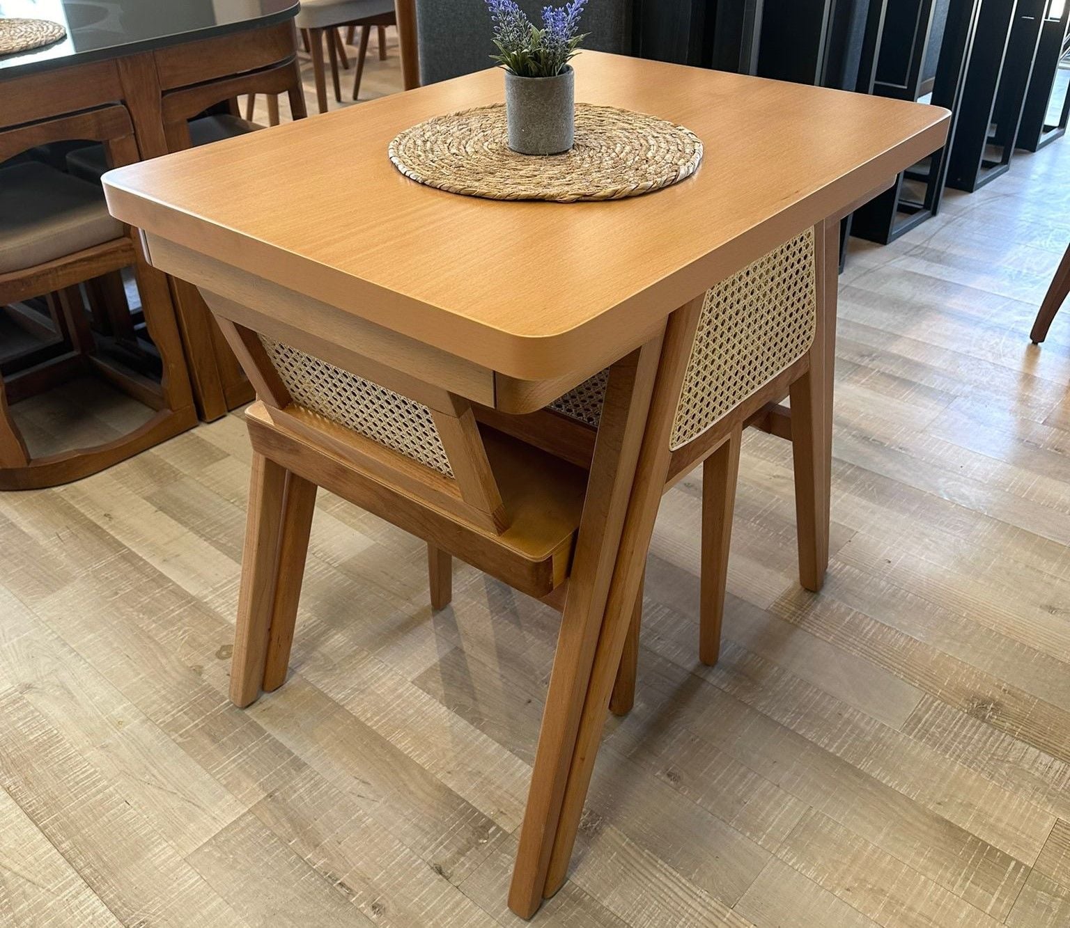 2 KİŞİLİK DEREN MASA TAKIMI 60X80 Y:77