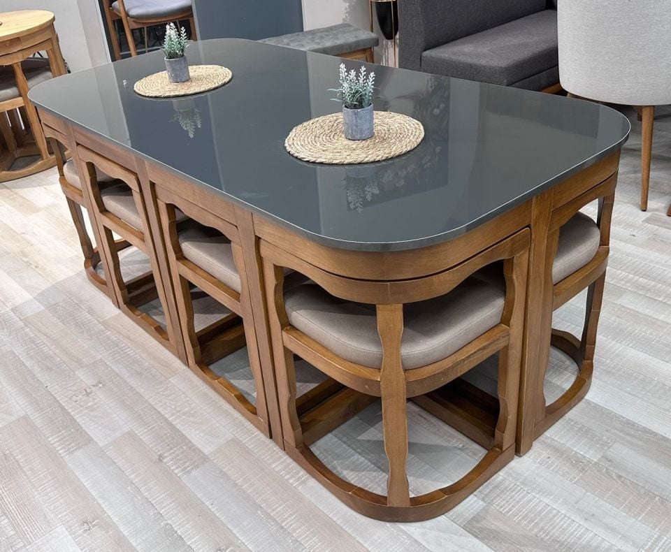 8'Lİ HİGH GLOSS ADA SETİ 93X193