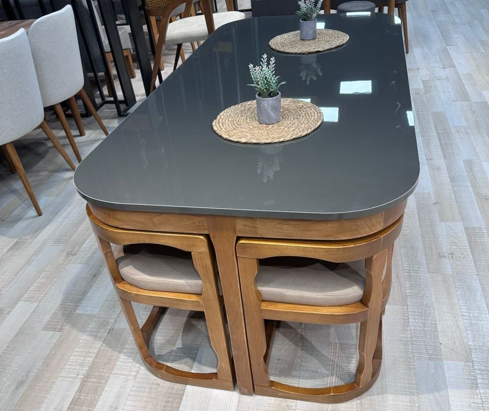 8'Lİ HİGH GLOSS ADA SETİ 93X193