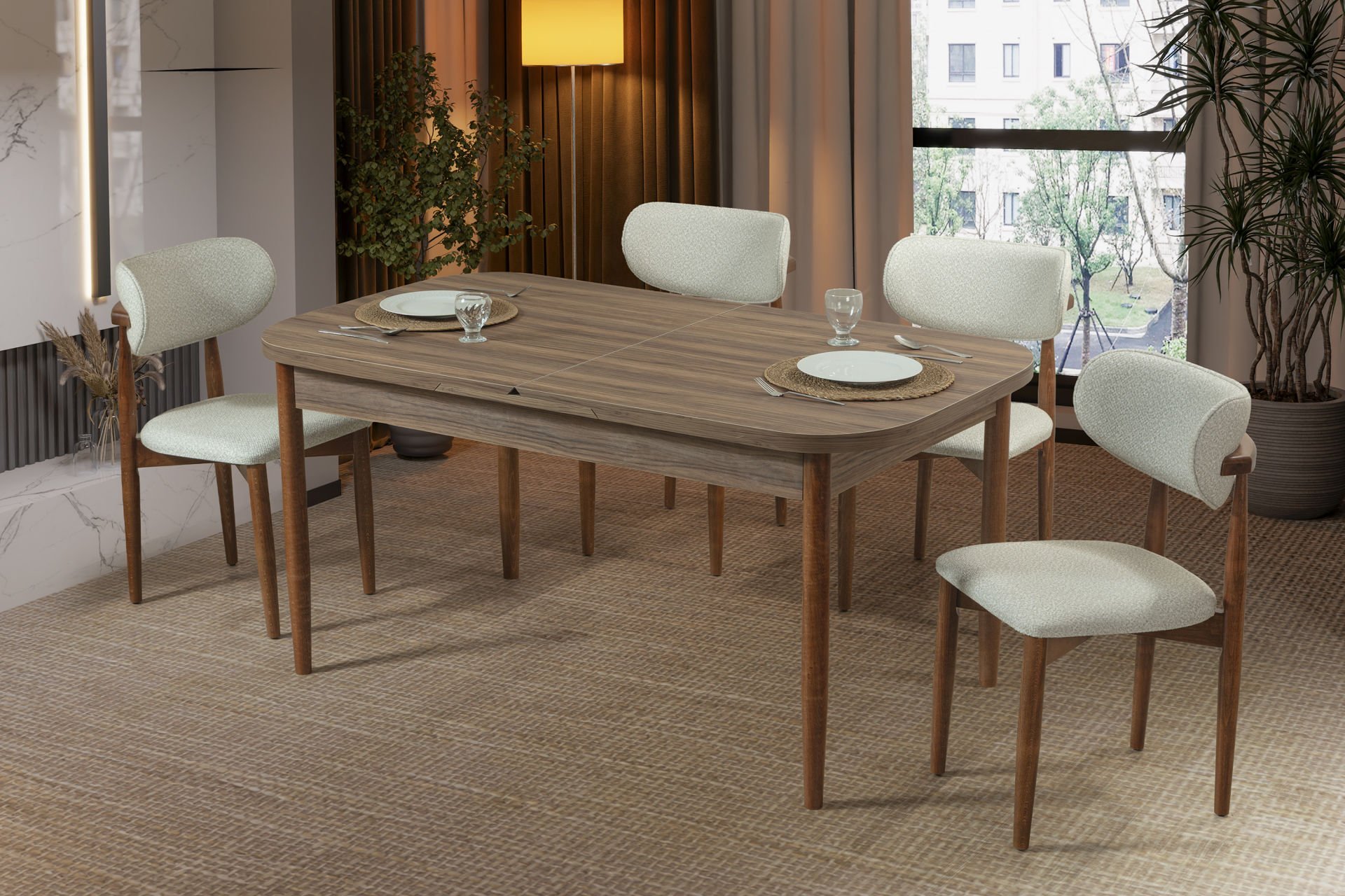 KARİNA SALON MASA&BALİ SANDALYE