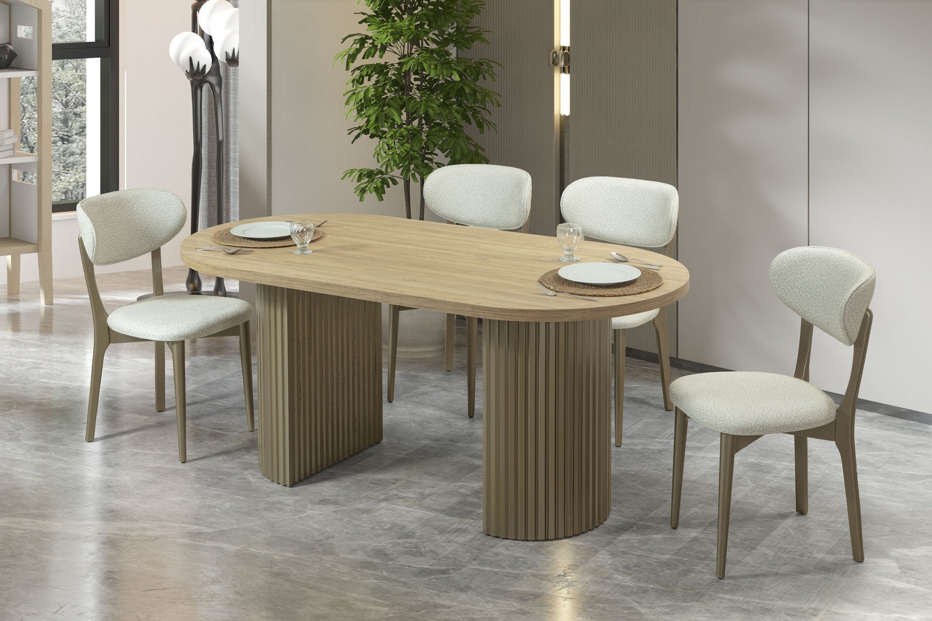 GÖZDE SALON MASA&MİLAS SANDALYE