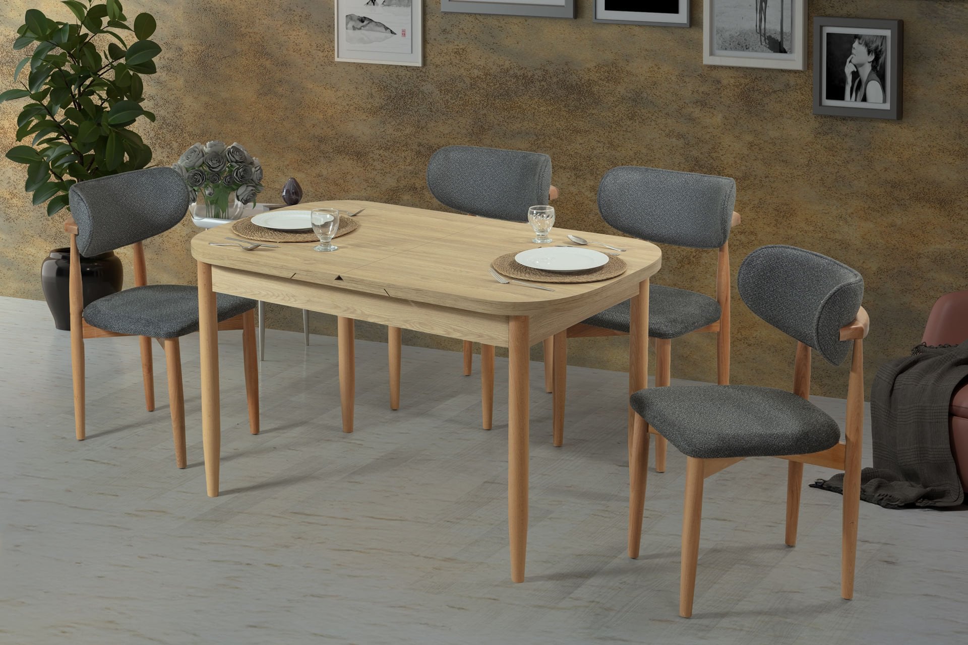 KARİNA MUTFAK MASA & BALİ SANDALYE