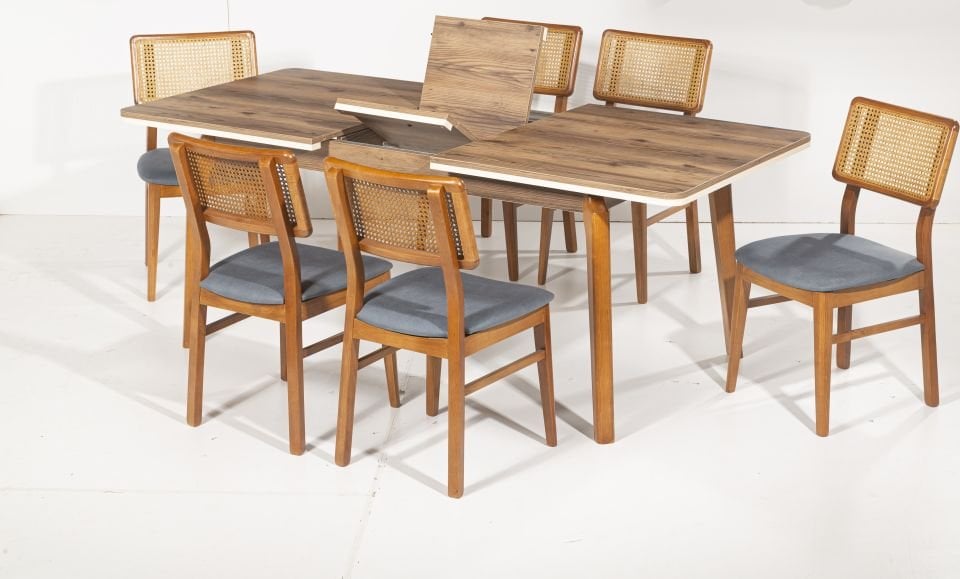 SEBEN SALON MASA SEDEF SANDALYELİ