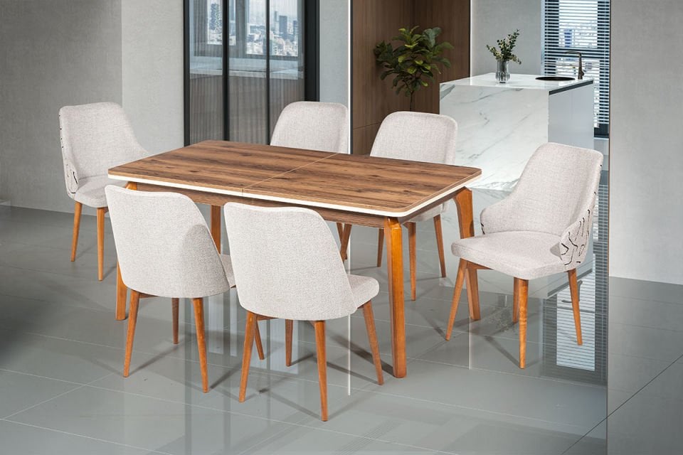 SEBEN SALON MASA- İMAJ&RAVEN SANDALYE