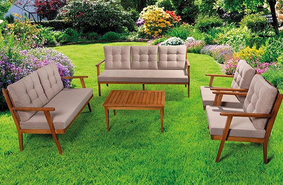 PETRİNA 7 KİŞİLİK MASİF OTURMA GRUBU