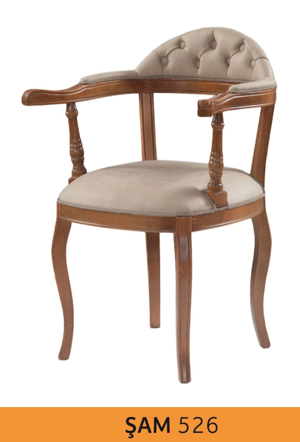 ŞAM KOLLU SANDALYE