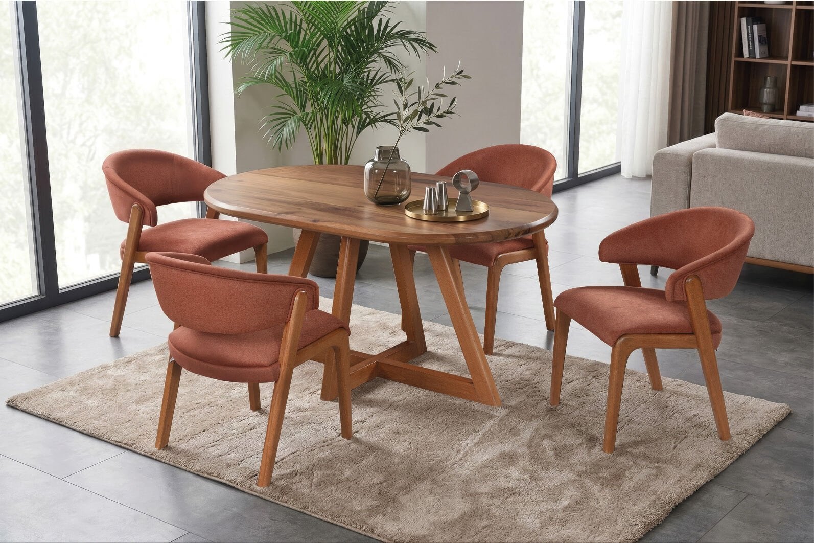 FULYA CEVİZ MASA / DEMBA SANDALYE