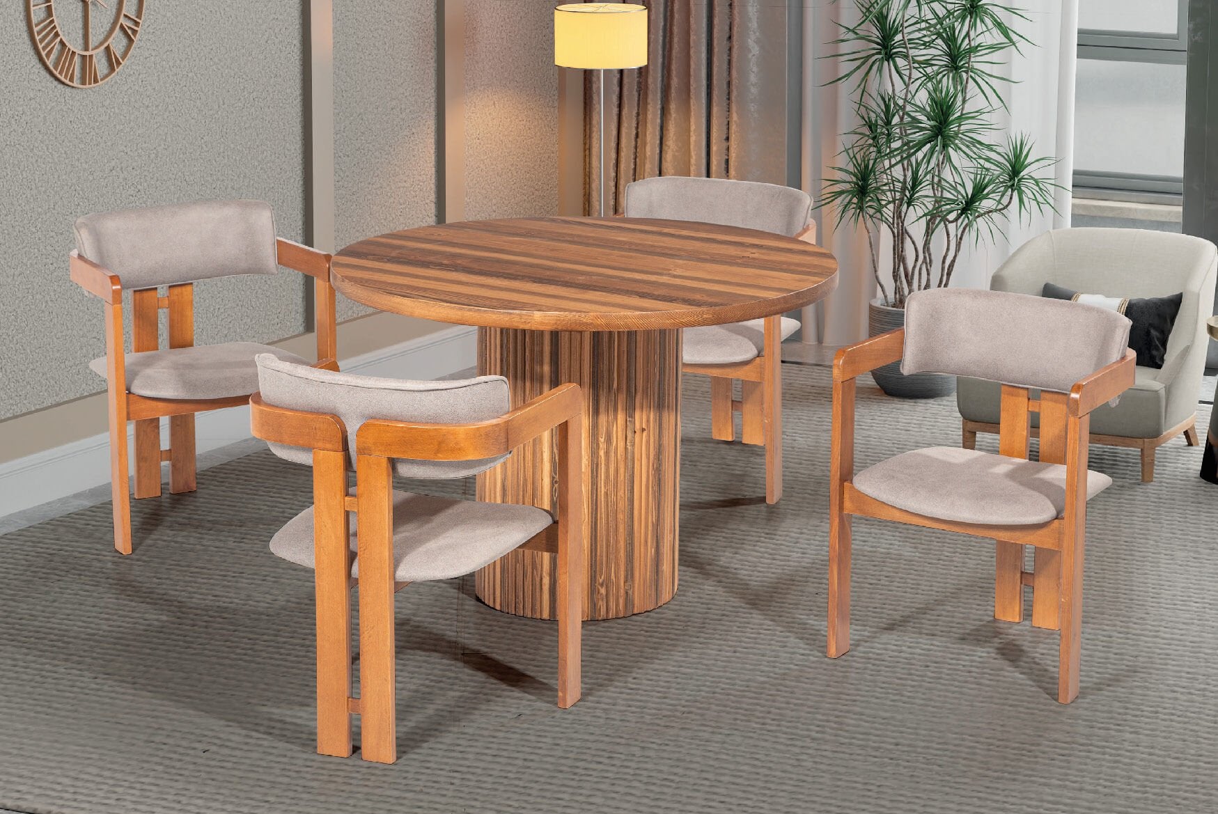 GÖYNÜK KÖKNAR MASA / SEUL SANDALYE