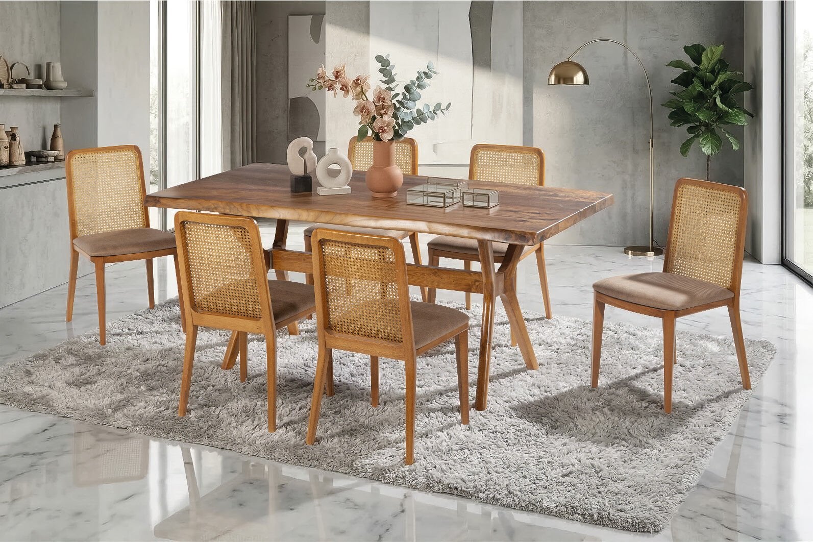 ELVİRA CEVİZ MASA / MARTA SANDALYE