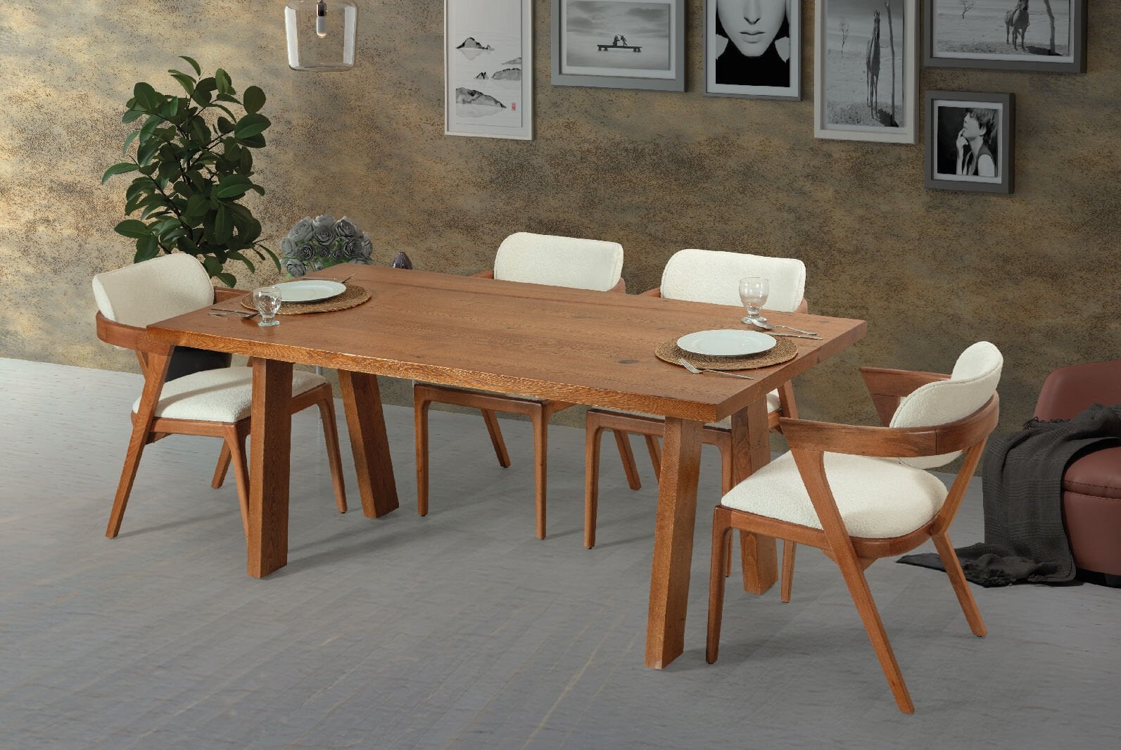 NİLÜFER MASA / ALMERA SANDALYE