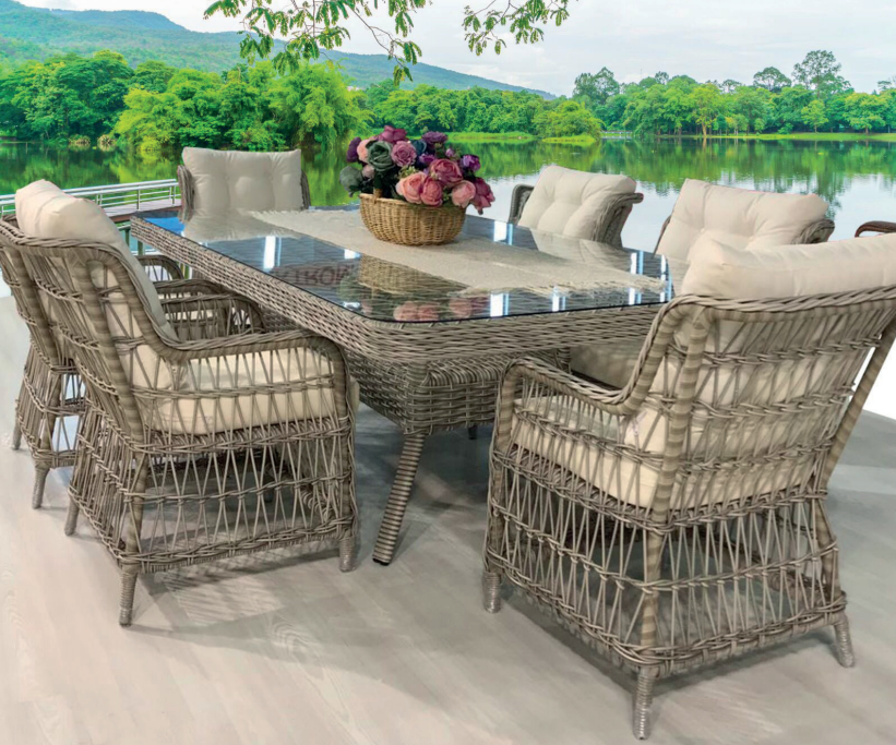 MADRİD 6 KOLTUKLU DIŞ MEKAN MASA TAKIMI