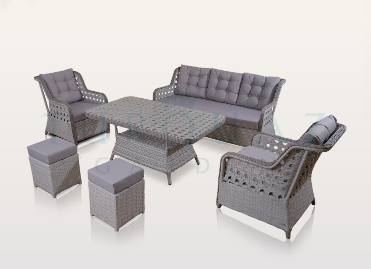 BARCELONA 7 KİŞİLİK DIŞ MEKAN OTURMA GRUBU