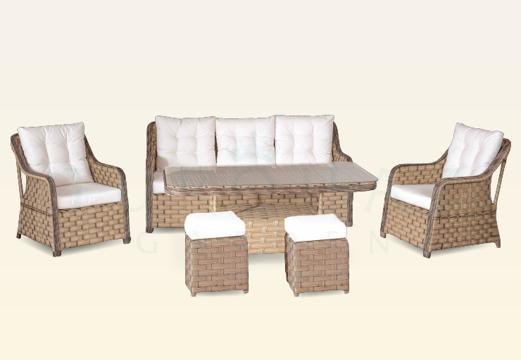 FLORANSA 7 KİŞİLİK DIŞ MEKAN OTURMA GRUBU