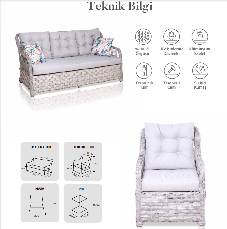 MADRİD 7 KİŞİLİK DIŞ MEKAN OTURMA GRUBU