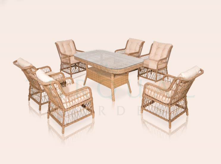 MADRİD 6 KOLTUKLU DIŞ MEKAN MASA TAKIMI