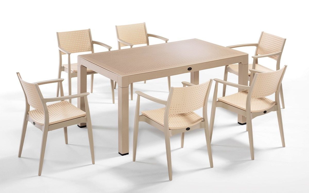 SEGİNUS01 CAPPUCCİNO 6'LI BAHÇE TAKIMI