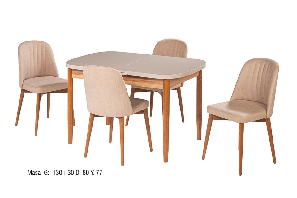 KARİNA MASA BELİZ SANDALYELİ