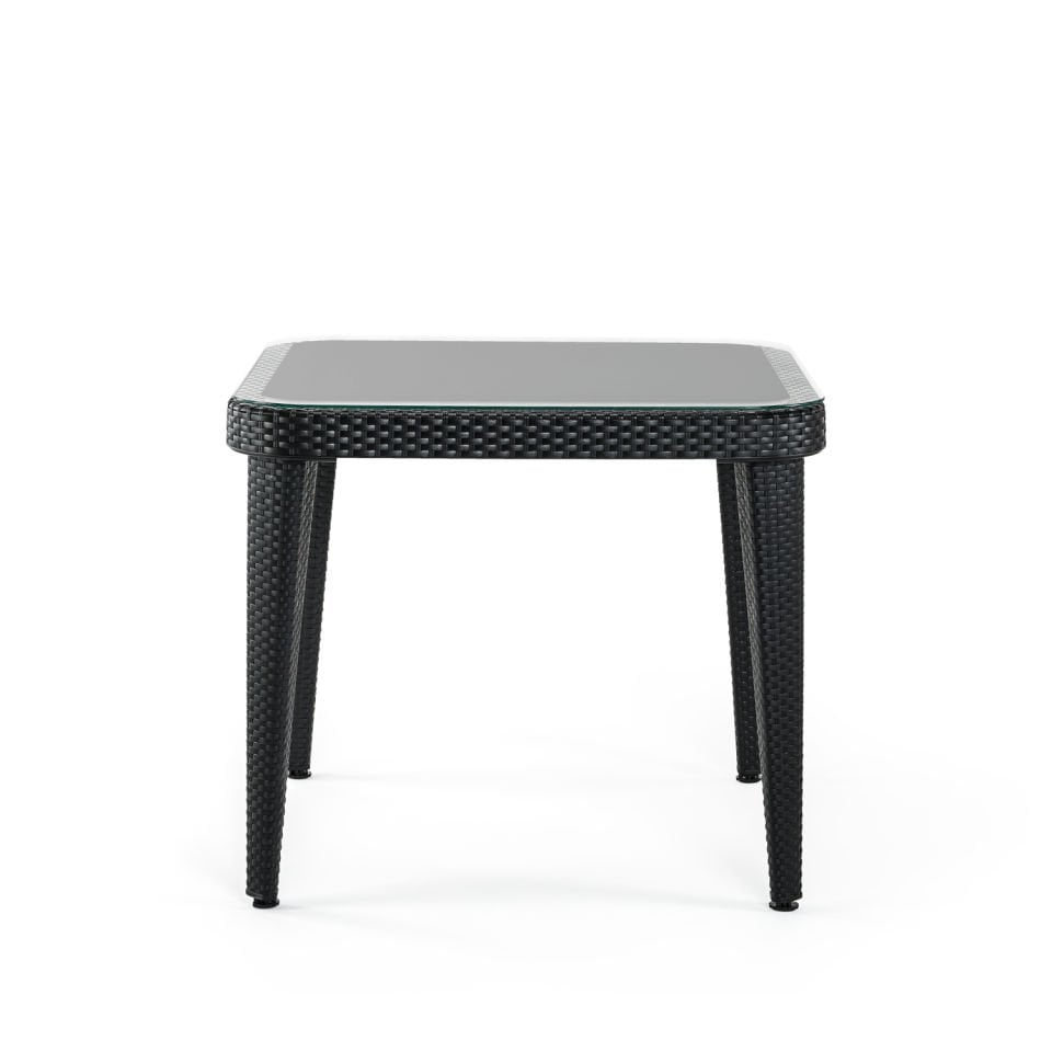 RATTAN GÖRÜNÜMLÜ KARE PLASTİK MASA TAKIMI