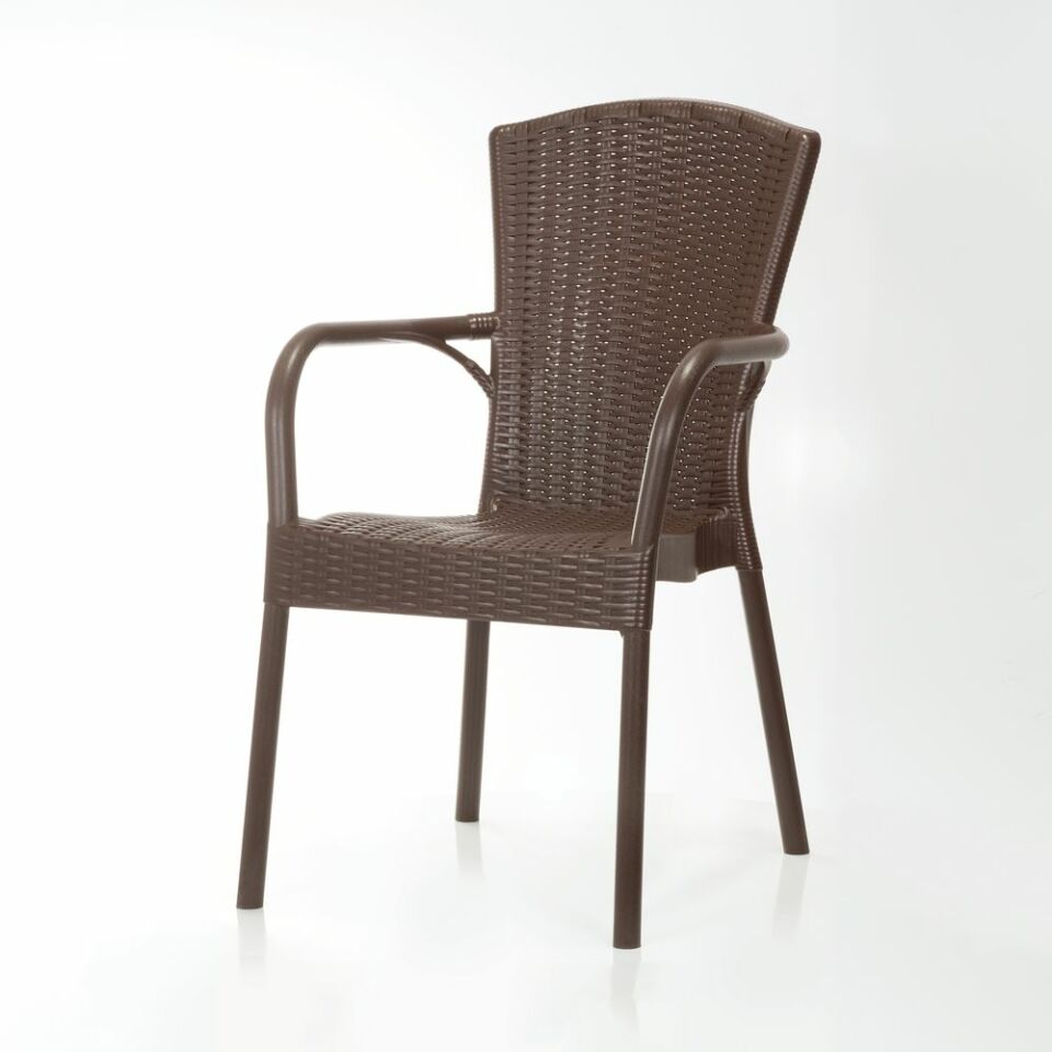 RATTAN GÖRÜNÜMLÜ KARE  PLASTİK MASA TAKIMI