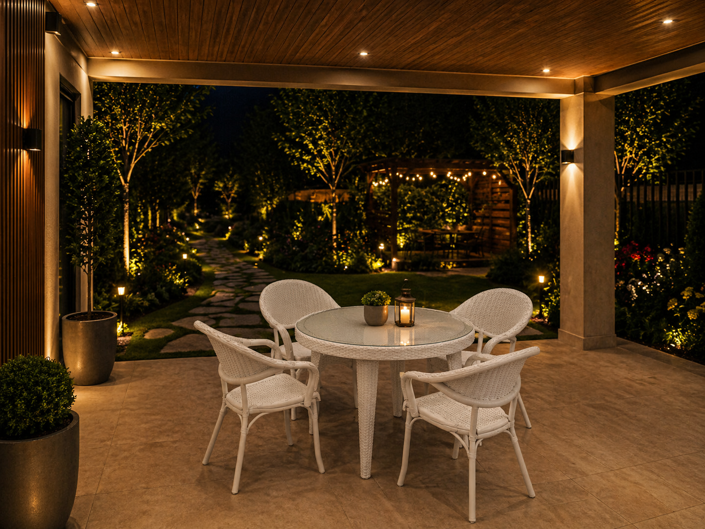 RATTAN GÖRÜNÜMLÜ PLASTİK MASA TAKIMI