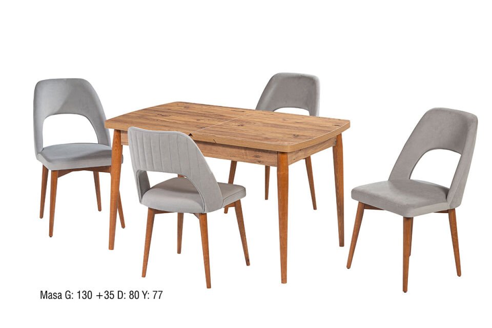 AKSU MASA NERGİS SANDALYELİ