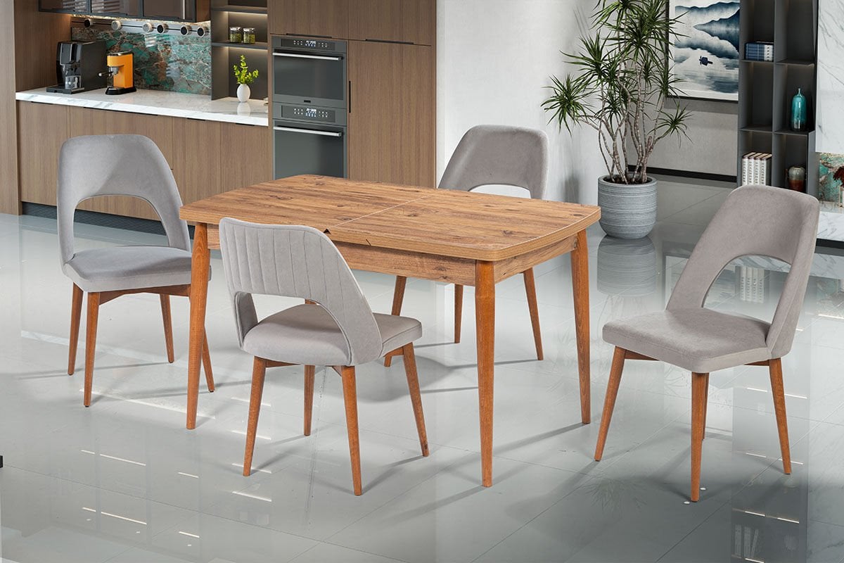 AKSU MASA NERGİS SANDALYELİ