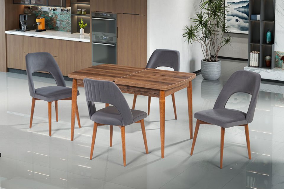 AKSU MASA NERGİS SANDALYELİ